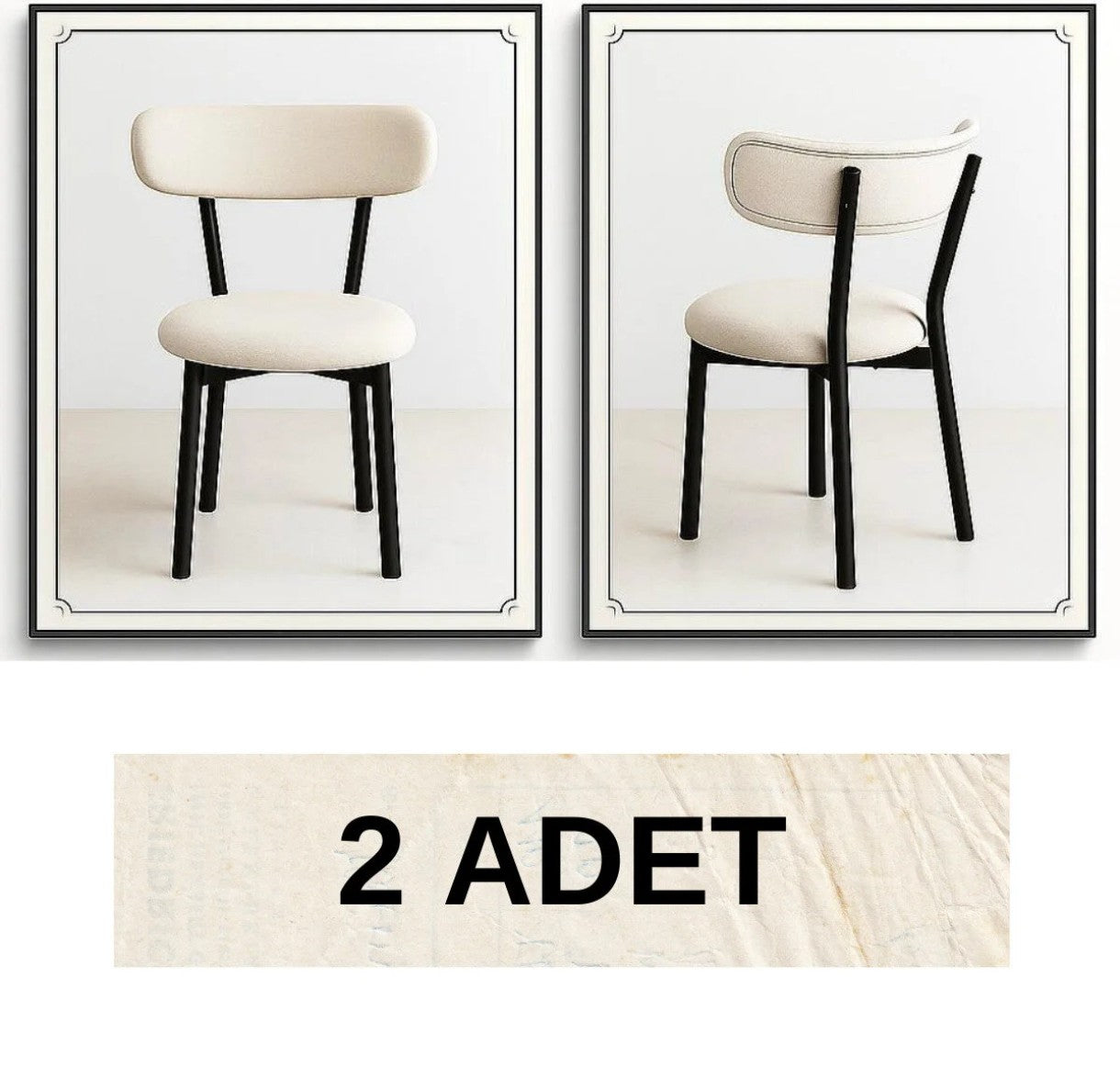 Mehlika d profil 2 adet sandalye